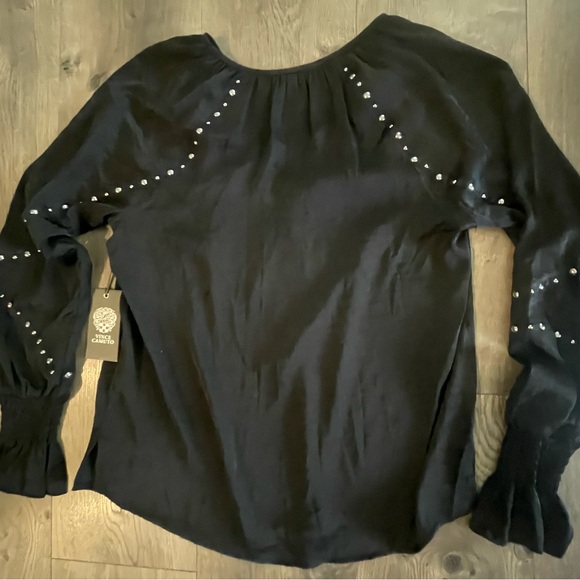 Price Drop!  New Vince Camuto Mood Indigo Rich BlackTop - Picture 4 of 6